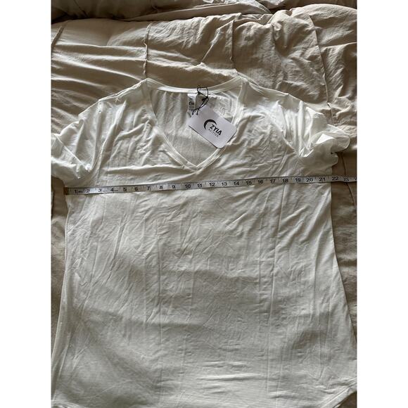 NWT Zyia Active White‎ Wanderer Top Shirt XXL - Picture 6 of 7